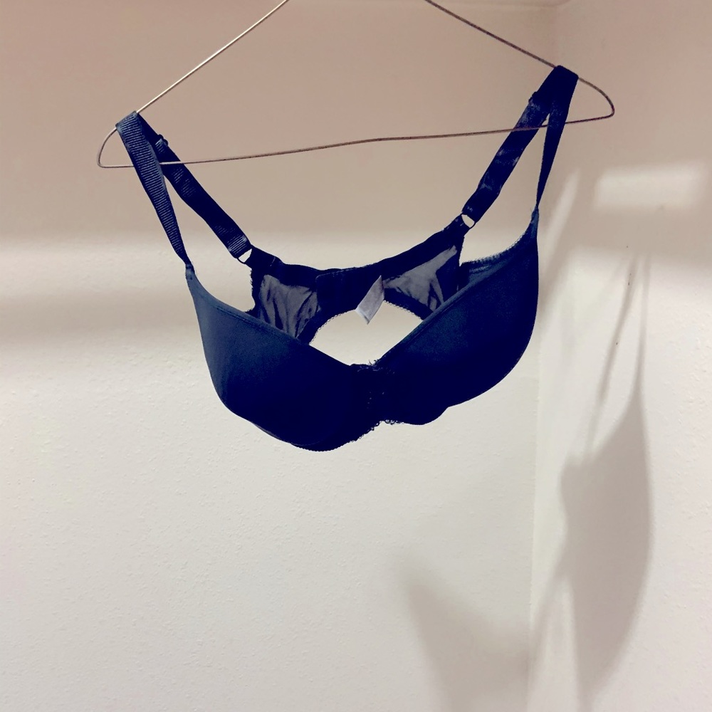 Black bra.